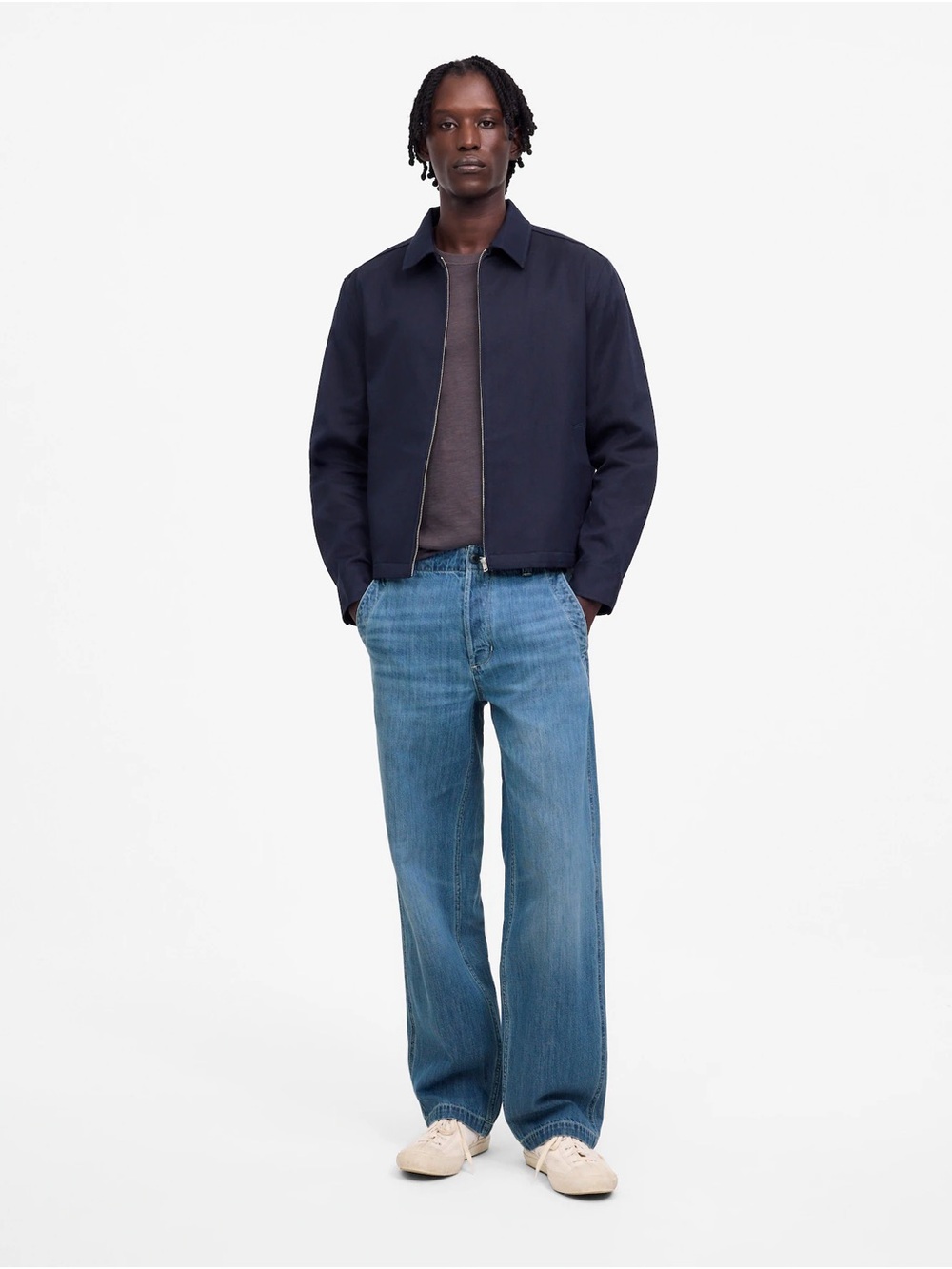 NWT Madewell Men's Patch Pocket Relaxed Fit Jeans in Paladino Wash | 29" x 30"